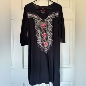 Jonny Was JWLA embroidered tunic or dress size M.